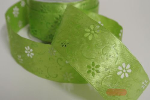 Bild von Band 20m/ 40mm, Open Flower, grün