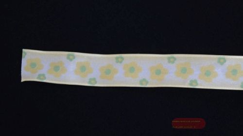 Bild von Band 20m/ 25mm, Blume, gelb