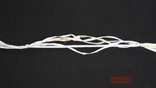 Bild von Band 10m/ 10mm, Seidenkordel & Bast, blau