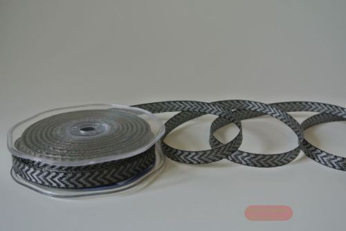 Bild von Band 10m/ 10mm, Fischgrat, schwarz