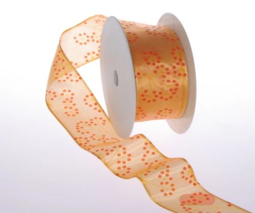 Bild von Band 25m/ 40mm, Blühte, orange