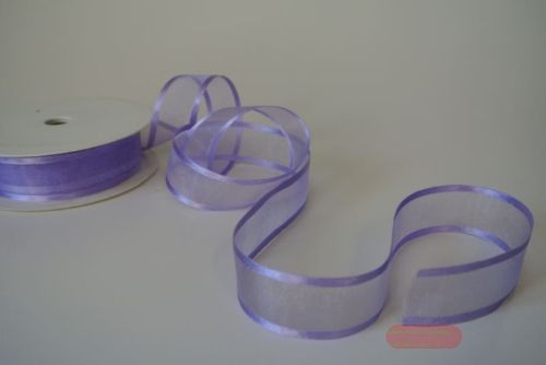 Bild von Band 25m/ 25mm, Organza D-Face satin, violett