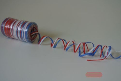 Bild von Band 3x 50m/ 1mm, Bastfiber, rot/blau/weiss