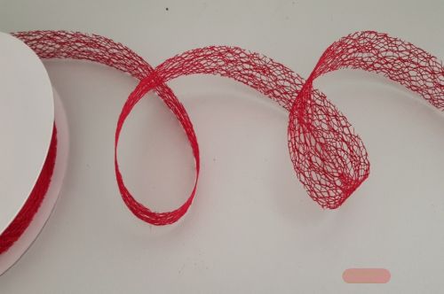 Bild von Band  25m/ 25mm, Gitternetz, d'rot