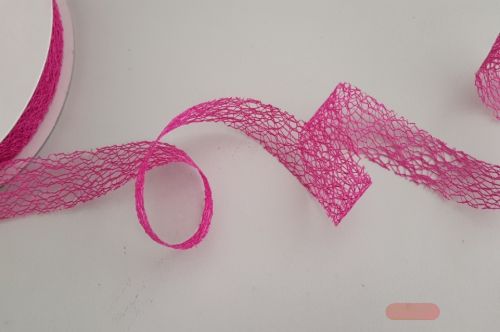 Bild von Band  25m/ 25mm, Gitternetz, fuchsia