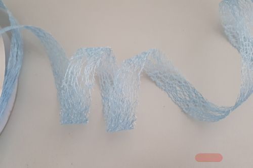 Bild von Band  25m/ 25mm, Gitternetz, h'blau