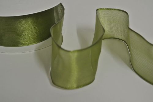 Bild von Band 25m/ 40mm, Sheer, p'grün