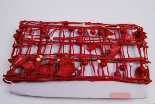 Bild von Deco, Papergitter 3m x 110mm, rot