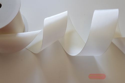 Bild von Band 25m/ 70mm, Taffet Uni, ecru