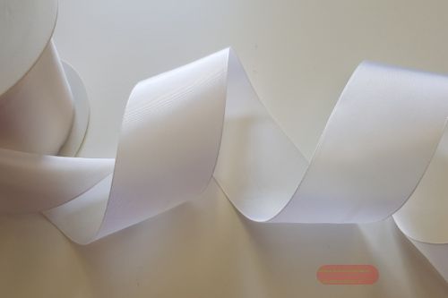 Bild von Band 25m/ 70mm, Taffet Uni, weiss