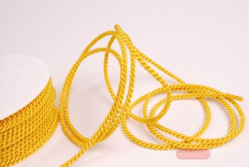 Bild von Band   25m/  4mm, Kordel, gelb
