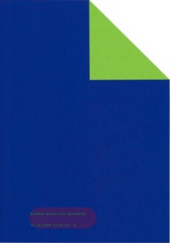 Bild von Rolle 200m x 100cm, Uni Duo gerippt, royal/grün