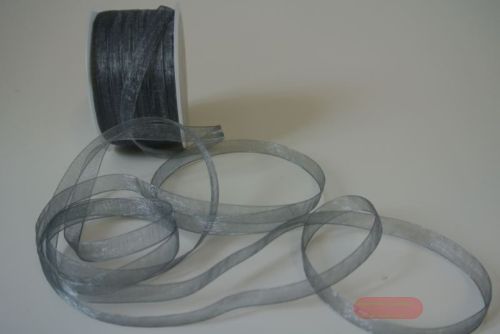 Bild von Band 50m/08mm, Organza, grau