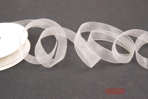 Bild von Band 25m/15mm, Organza, ecru