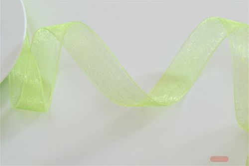 Bild von Band 25m/15mm, Organza, lindengrün