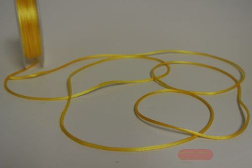 Bild von Band 25m/ 2mm, Seiden-Cord, gelb