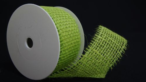 Bild von Band, 10m/   50mm Jute, lindengrün