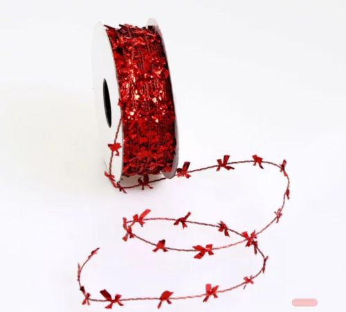 Bild von Band 20m/ 10mm, Zottel, rot