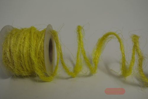 Bild von Band 10m/ 5mm, Cord-Raffia, gelb