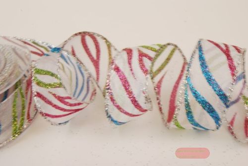 Bild von Band 10m/ 25mm, rinkeled, bunt