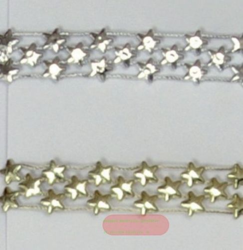 Bild von Band 10m/ 14mm, Sternenkette, silber