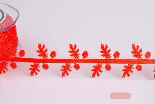 Bild von Bordüre, 10m/ 40mm Eicheln, orange