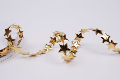 Bild von Band 10y/ 15mm, Lurex Pufin Star, gold