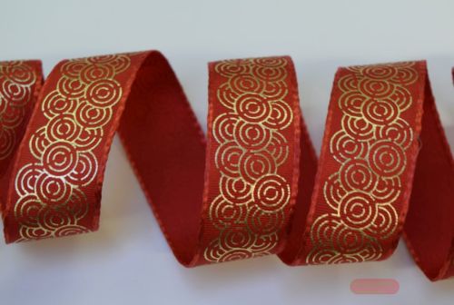 Bild von Band, 20m/ 25mm Kreise, rot