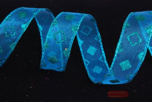 Bild von Band, 10m/ 25mm Würfel, türkis