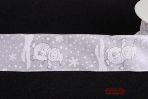 Bild von Band 25m/ 40mm, Schneemann, weiss