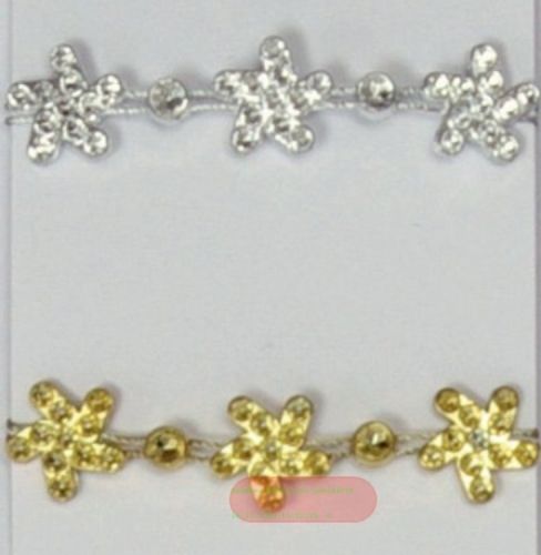 Bild von Band 10m/ 14mm, Blümchenkette, silber