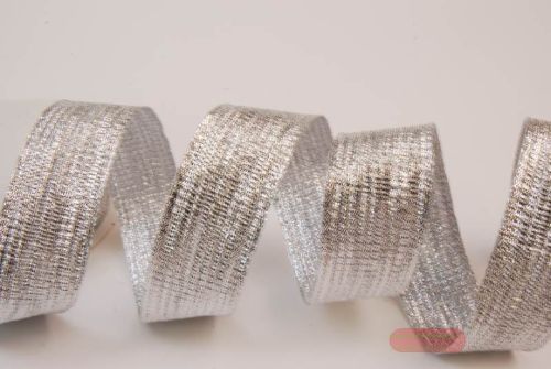 Bild von Band 20m/ 25mm, Lurex, silber