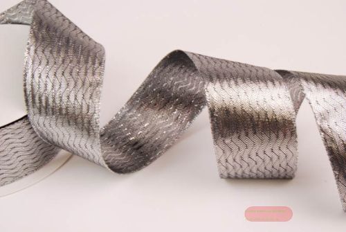 Bild von Band 20m/ 40mm, Lurex-Zickzack, silber