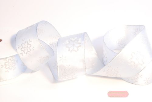 Bild von Band 20m/ 40mm, Snow Star, weiss