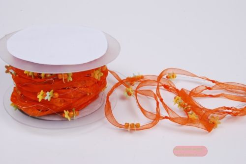 Bild von Girlande 10m/ 10mm, Flower, orange