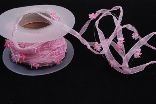 Bild von Girlande 10m/ 10mm, Flower, rosa