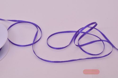 Bild von Band 50m/ 3mm, Satin m. Siberkante, violett