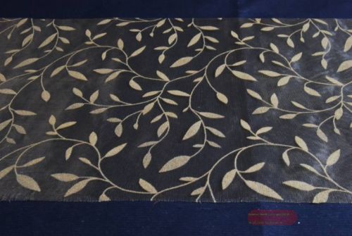 Bild von Tischläufer 15m/ 280mm, Flock Print- Leafs, honey