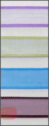 Bild von Band 20m/ 25mm, Organza mit Flechtkante, flieder