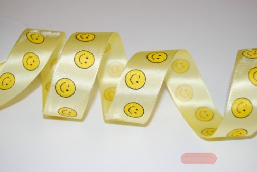 Bild von Band 25m/ 25mm, Smiley, gelb