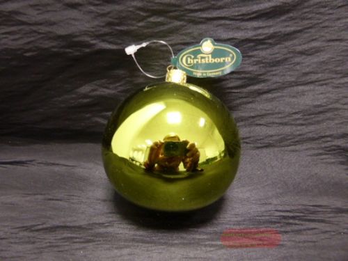 Bild von Uni, Kugel  6cm, h'grün glanz