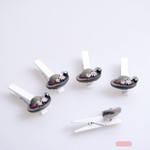 Bild von Klammer, Tirolerhut 45mm, bunt