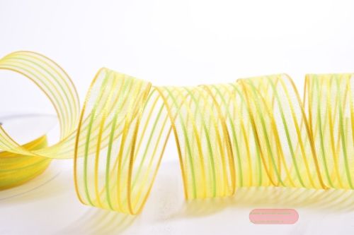 Bild von Band 20m/ 25mm, Sheer Stripe, gelb