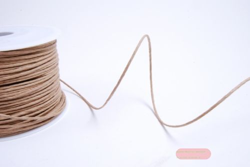 Bild von Band 100m/ 2mm, Paper Kord mit Draht, natur
