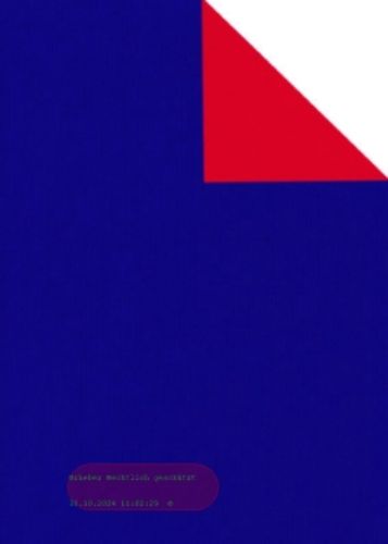 Bild von Rolle 200m x  70cm, Uni Duo gerippt, royal/rot