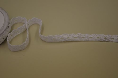 Bild von Band 10m/ 10mm, Häkel-Spitzenborte, weiss