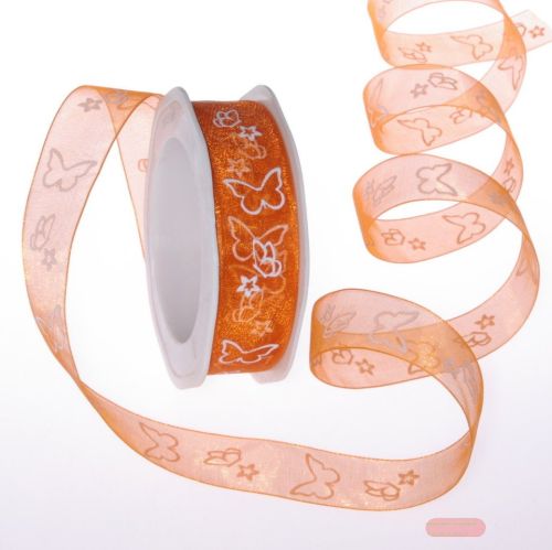 Bild von Deco, 20m/ 25mm Butterfly Kisses, orange