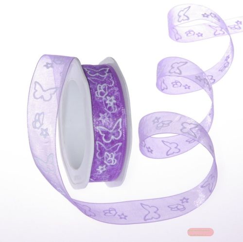 Bild von Deco, 20m/ 25mm Butterfly Kisses, flieder