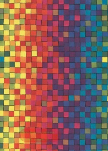 Bild von Rolle 200m x 100cm, Bahia Quadrate, bunt