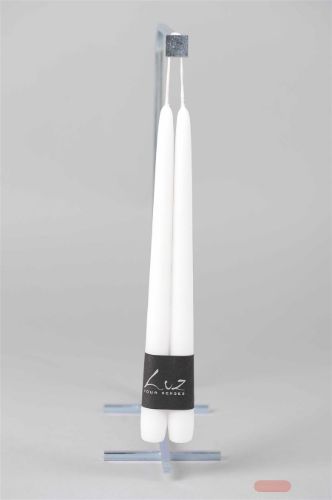 Bild von Rustic Tauchkerze, 30cm x 22mm - Paar, weiss